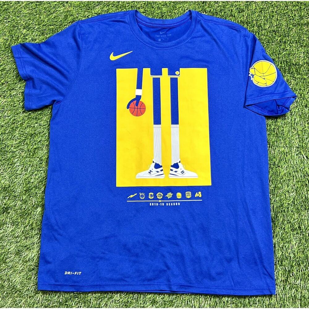 Game Worn Golden State Warriors Draymond Green NBA Manute Bol Tribute Warm Up XL